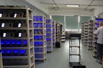 Ligne de production 83 Test de vieillissement 17 rangées