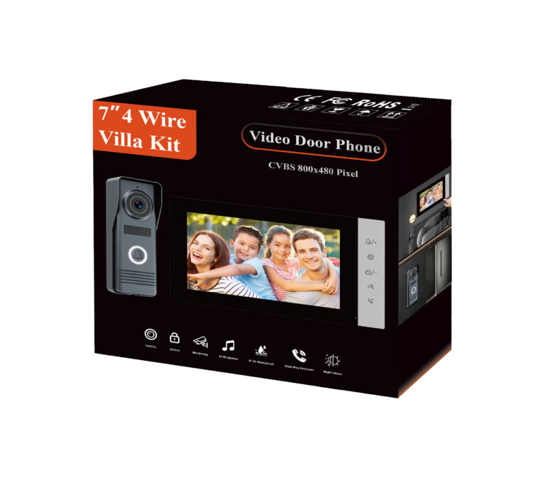 🏡 7-Inch 4-Wire Video Door Phone Villa Kit – Simple, Stable & Cost-Effective Intercom Solution for Villas, Private Houses & Renovation Projects