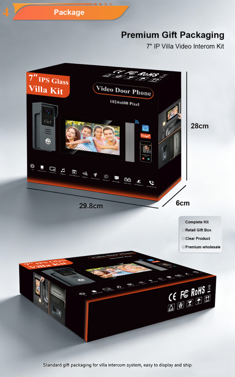 New Unboxing: 7 Inch IP Villa Intercom Kit – Smart Security Solution for Modern Villas