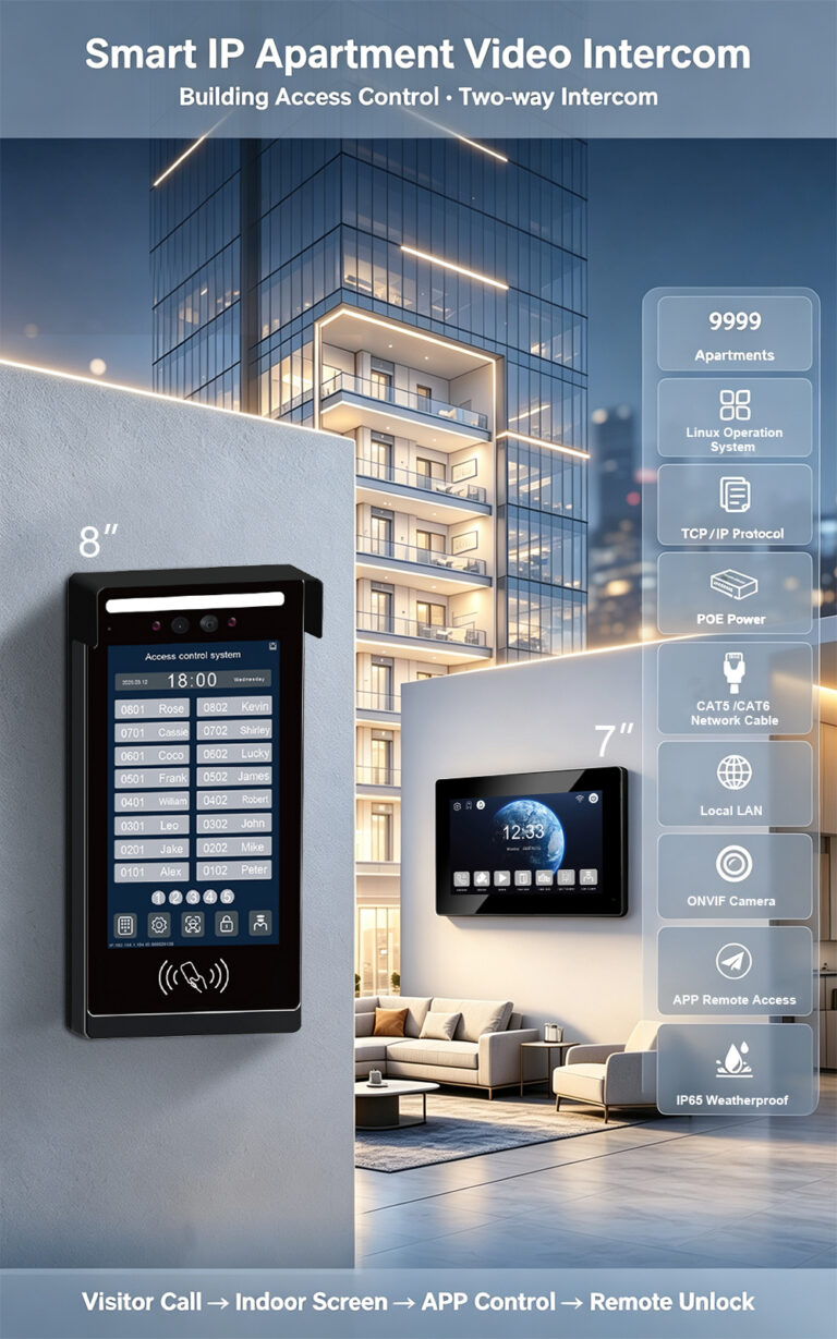 8″ & 10″ IP Building Intercom – Compact Power, Big Security